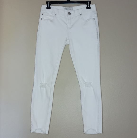 Free People Skinny Distressed Jeans - Picture 2 of 9